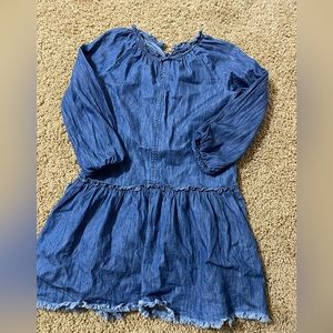Gap Size Med. Denim distressed drop waist dress